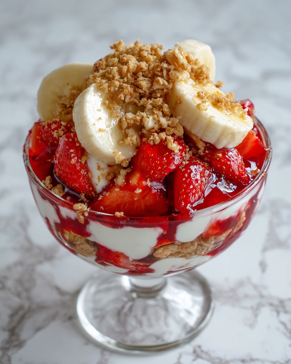Strawberry Crunch Banana Pudding Recipe - Recipe Image