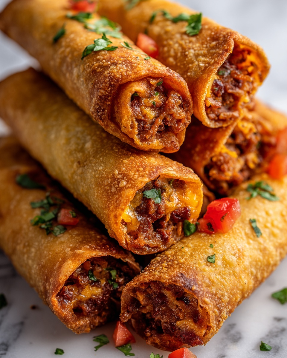 Crispy Jalapeño Popper Beef Taquitos Recipe - Recipe Image