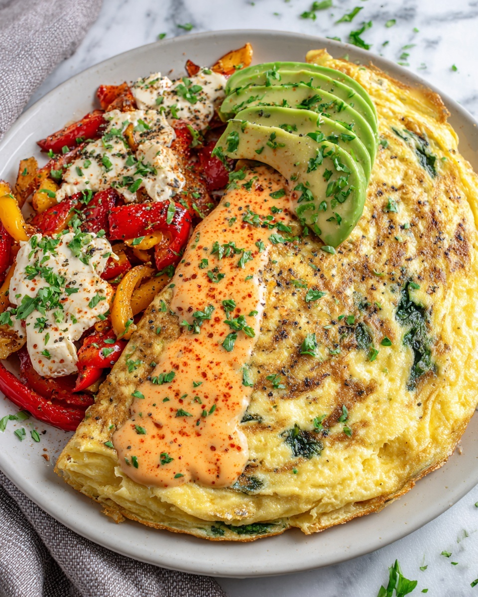 Egg Waffles with Romesco and Goat Cheese Recipe - Recipe Image