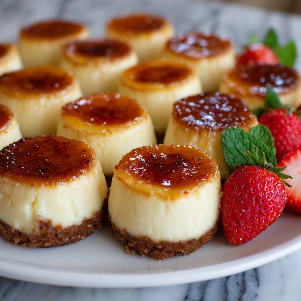 Mini Créme Brûlée Cheesecake Bites Recipe - Recipe Image