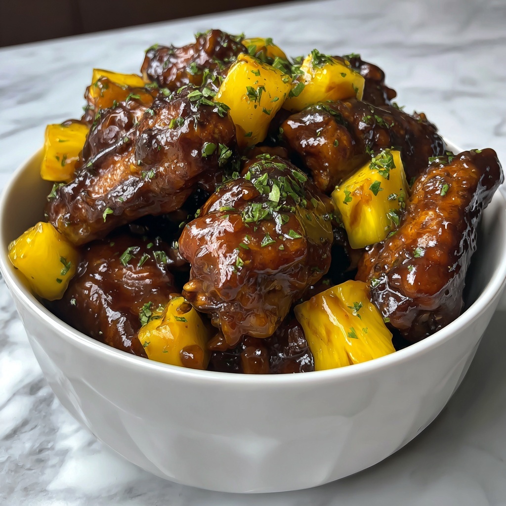 Brown Sugar Pineapple Wings Recipe - Recipe Image