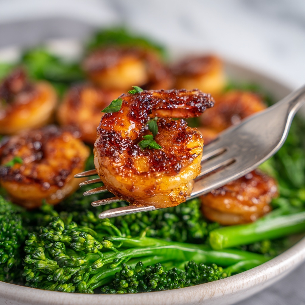 Honey Garlic Butter Shrimp & Broccoli Recipe - Recipe Image