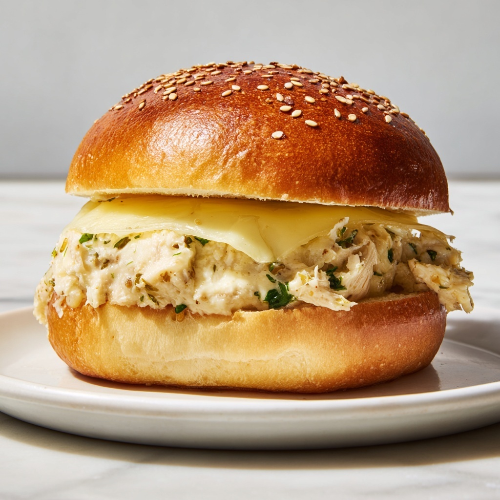 Chicken Alfredo Sloppy Joes Recipe - Recipe Image