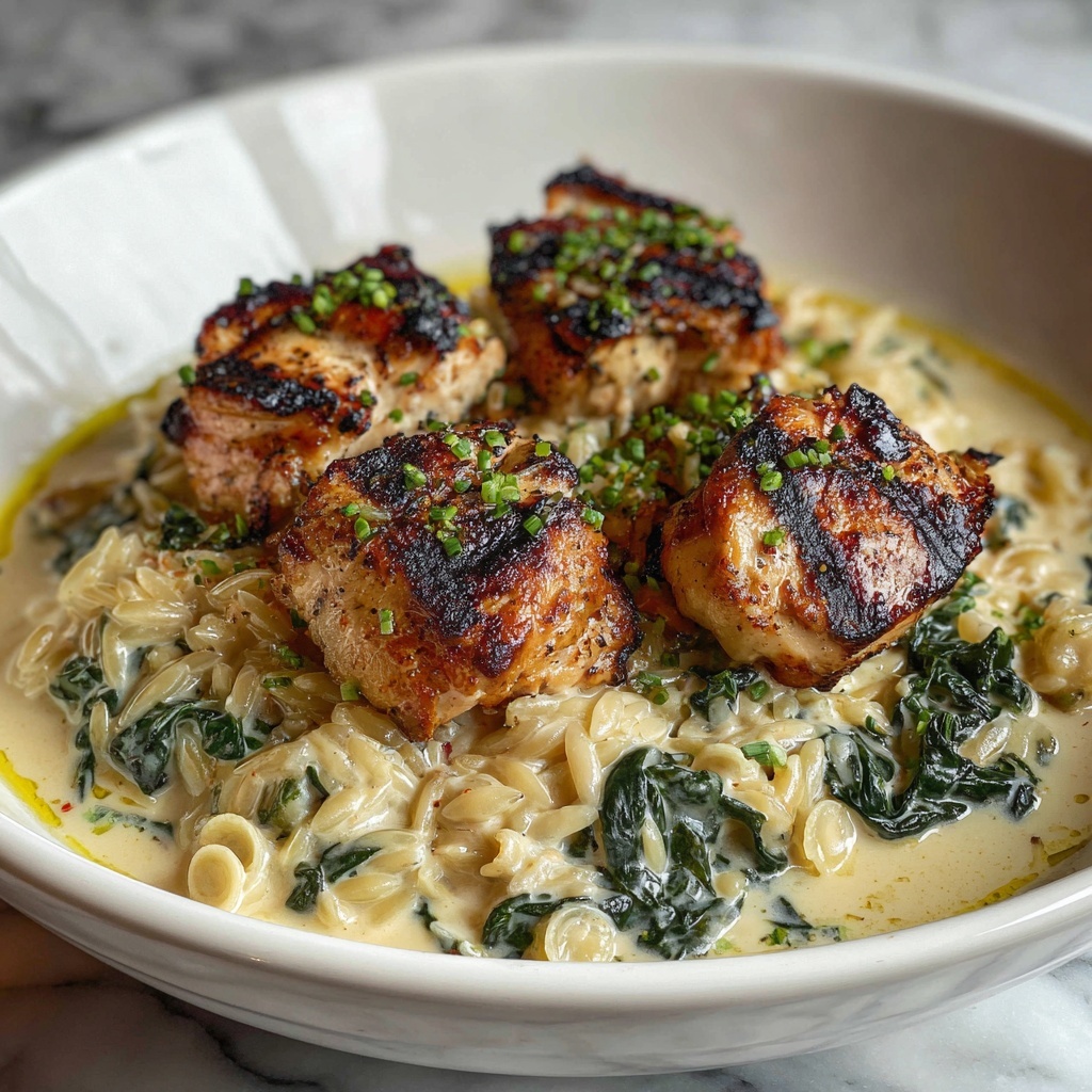 Boursin Orzo with Chicken Recipe - Recipe Image