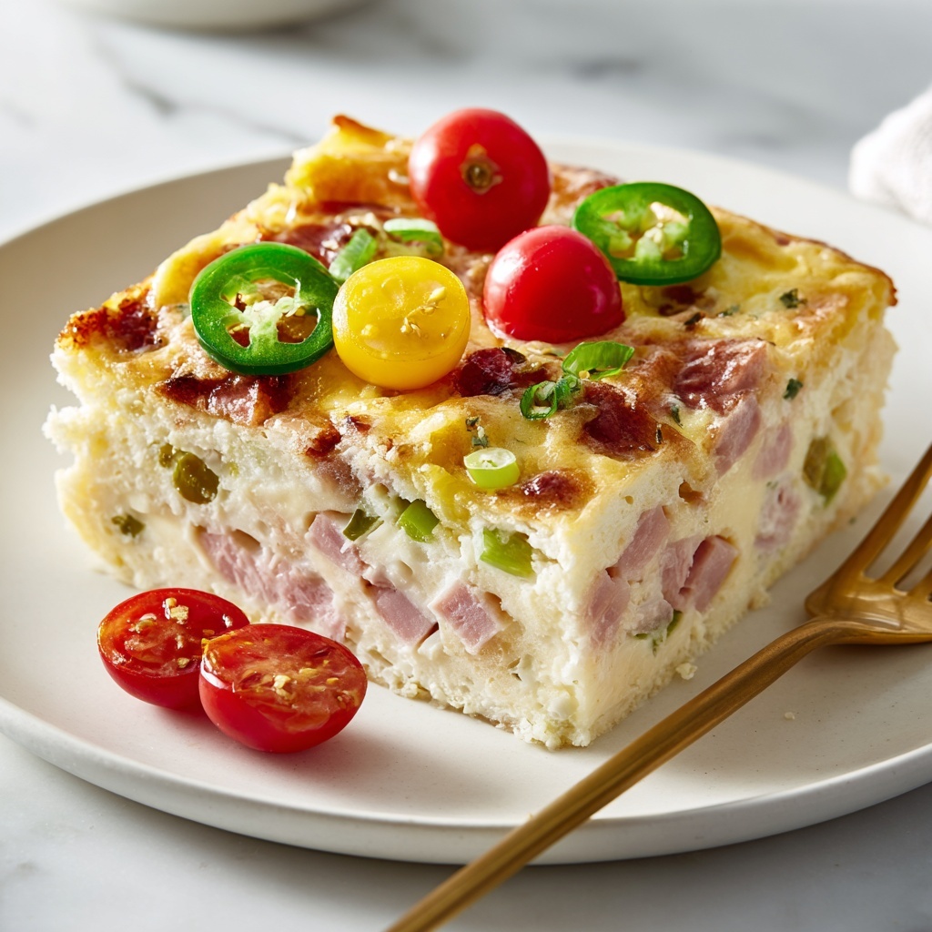 Easy Denver Omelet Hash Brown Casserole Recipe - Recipe Image