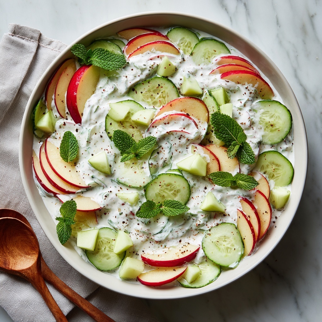 Apple Cucumber Salad with Lemon Honey Dressing Recipe - Recipe Image
