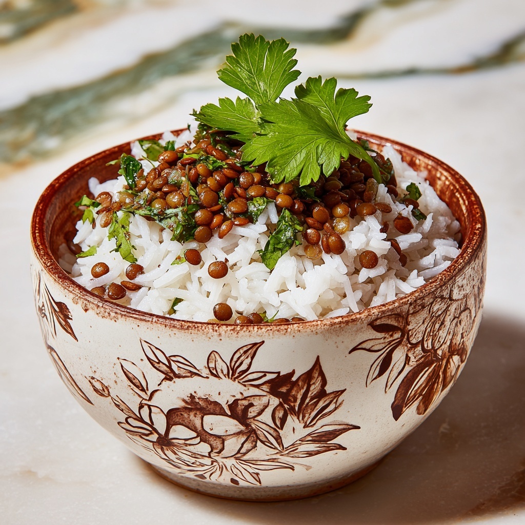 Lebanese Lentils & Rice (Mujaddara) Recipe - Recipe Image