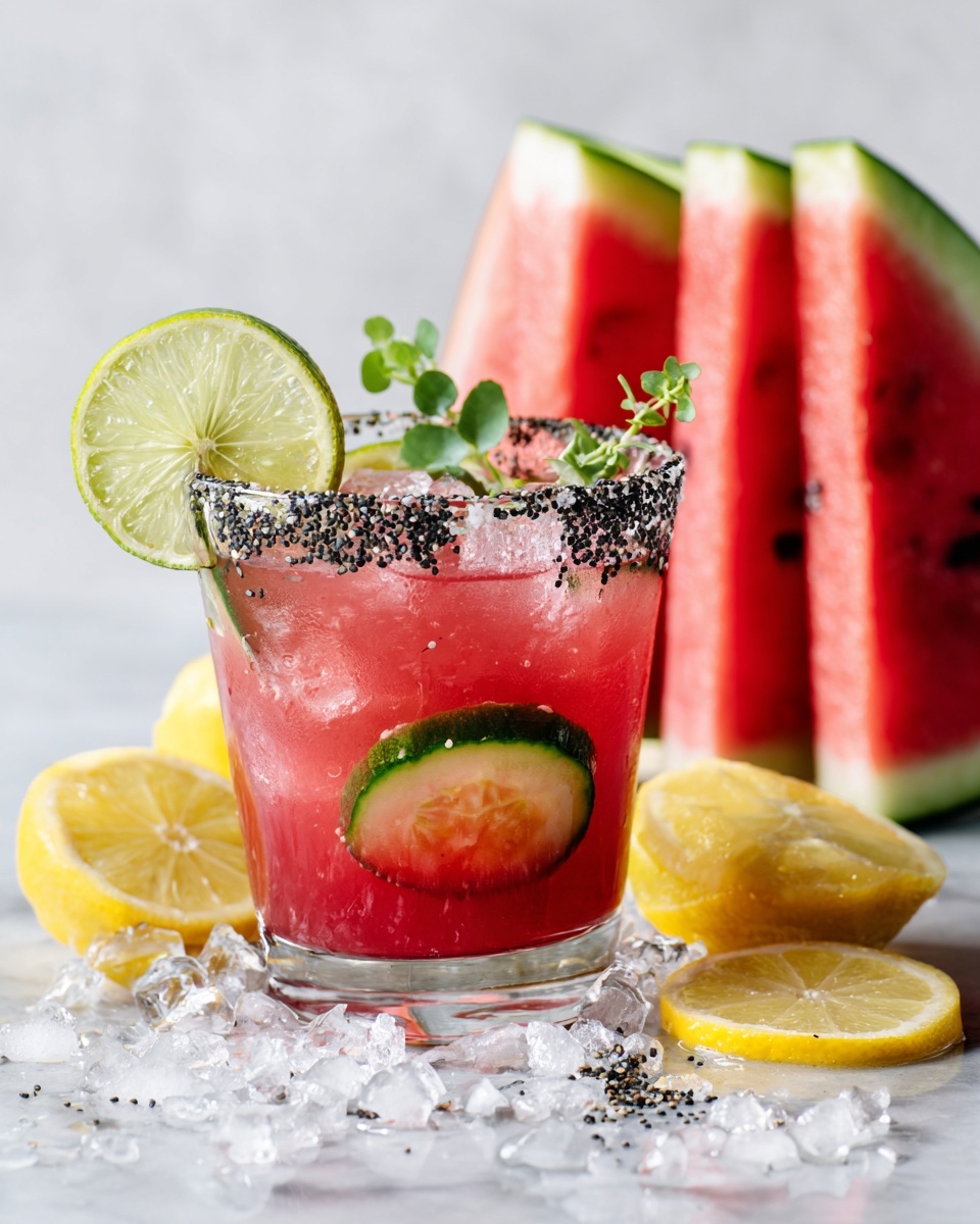 Skinny Watermelon Margarita Recipe - Recipe Image