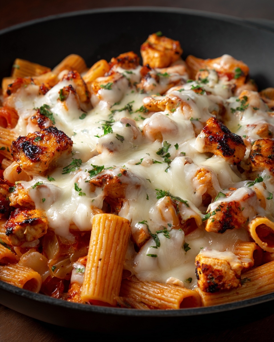 One-Pot Chicken Parmesan Pasta Recipe - Recipe Image