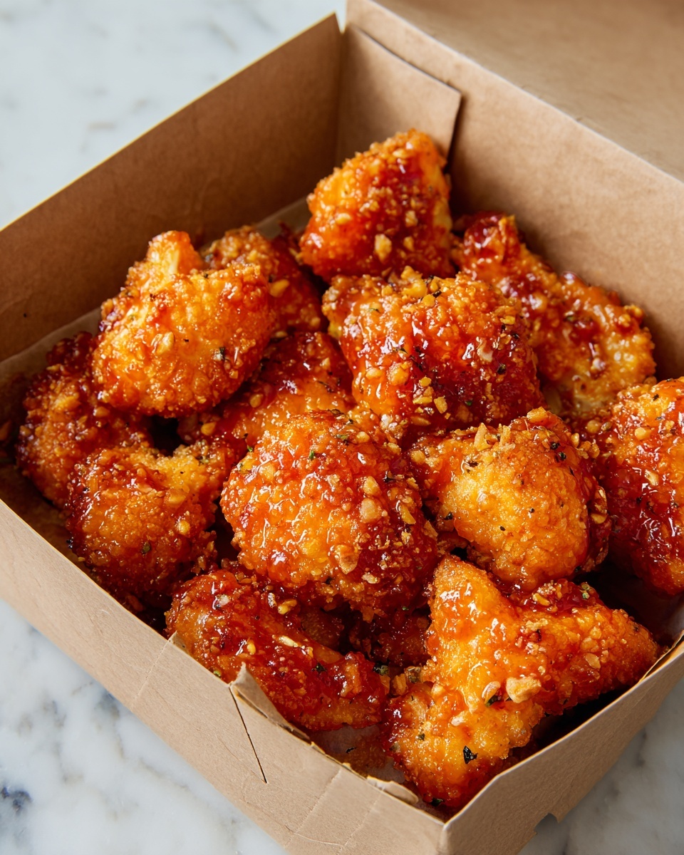 Korean Fried Cauliflower with Spicy Gochujang Sauce Recipe - Recipe Image
