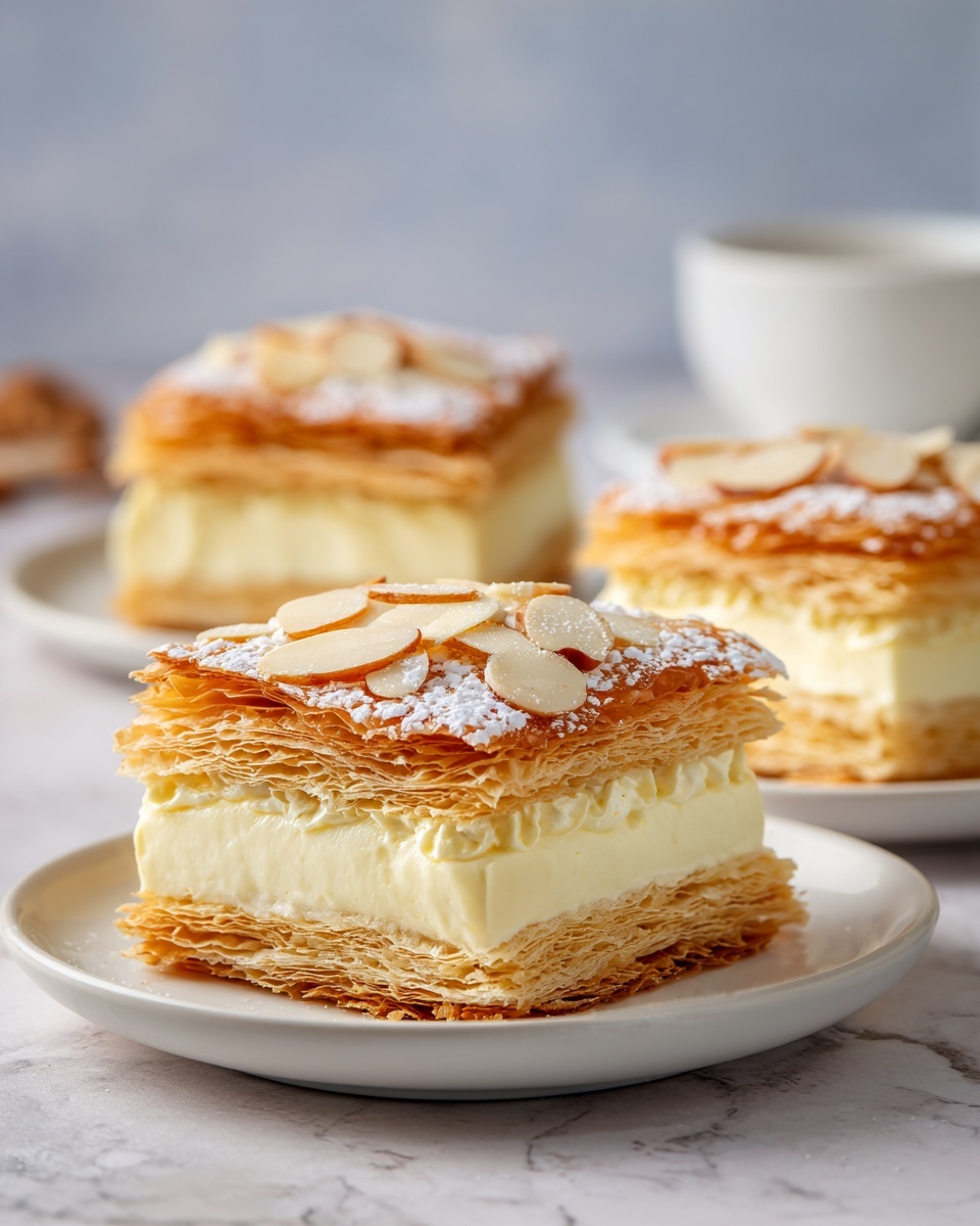 Custard Almond Puff Pastry Pockets Recipe - Recipe Image