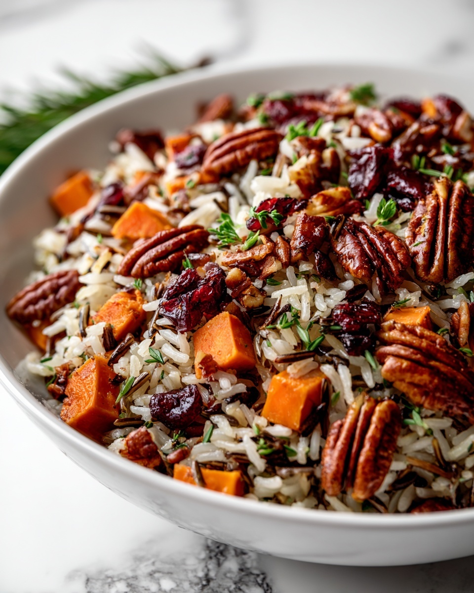 Cranberry Pecan Sweet Potato Wild Rice Pilaf Recipe - Recipe Image