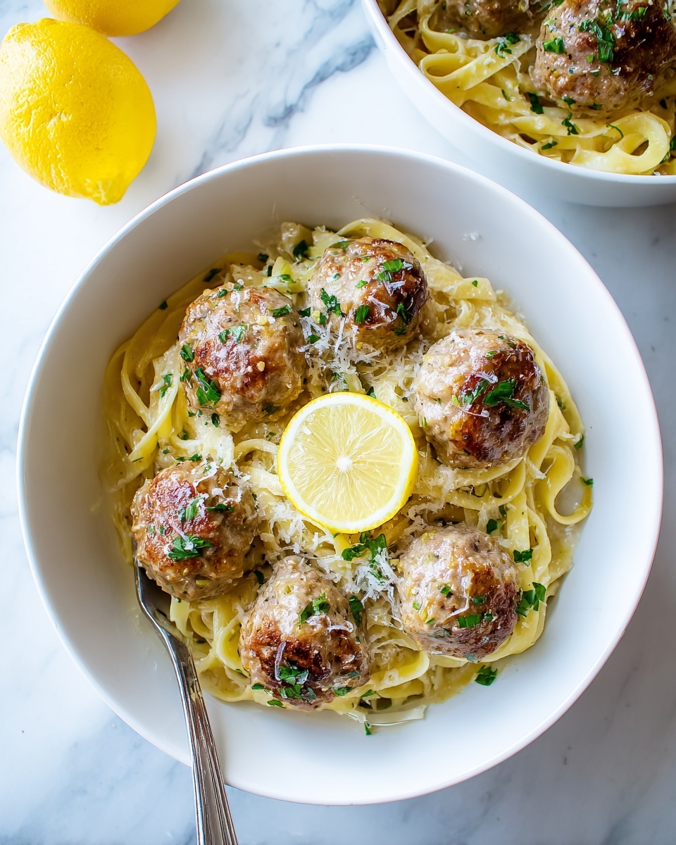 Chicken Piccata Meatballs Recipe - Recipe Image