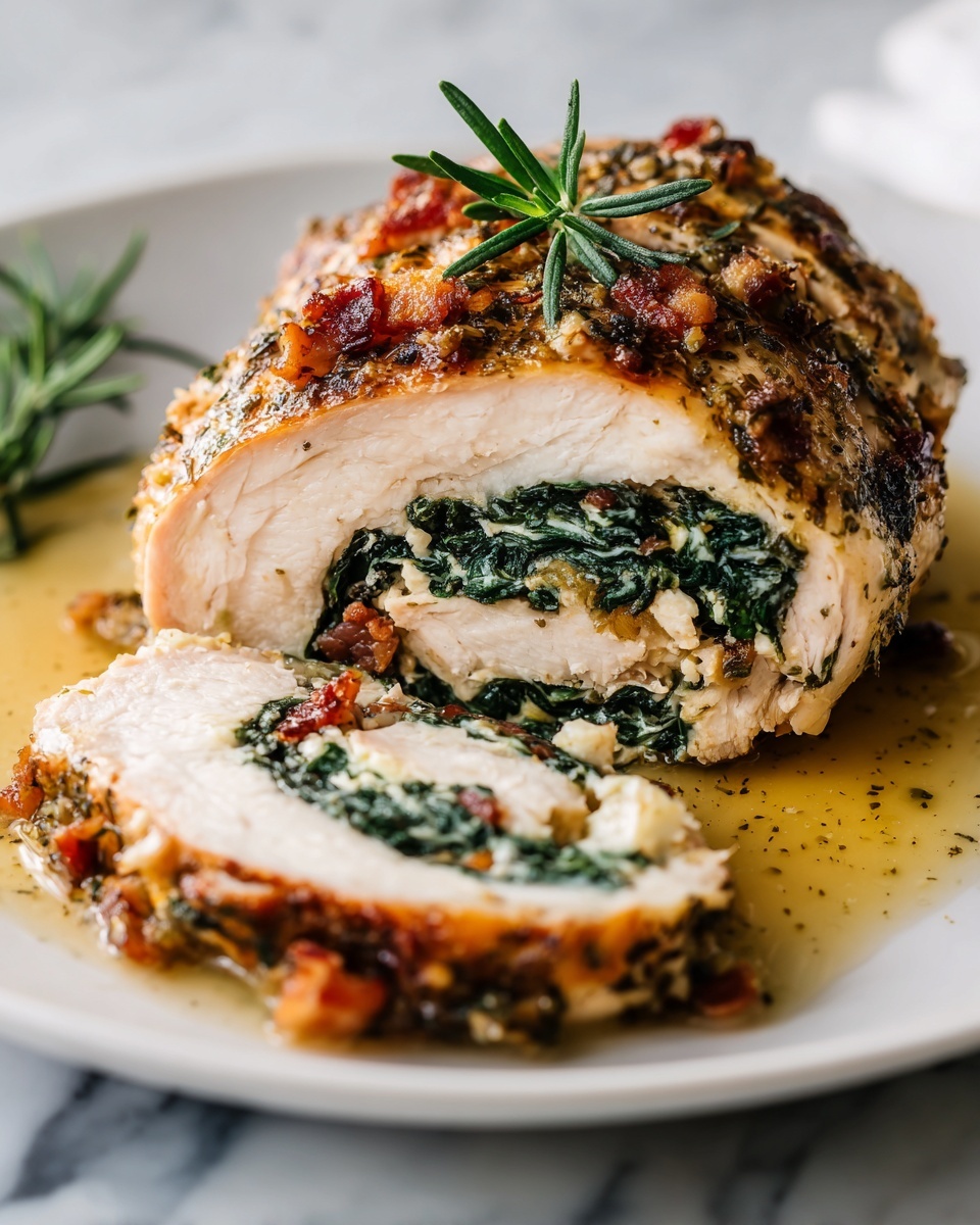 Stuffed Chicken Breast with Spinach and Cheese Recipe - Recipe Image
