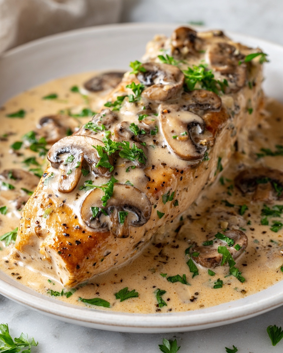 Creamy Mushroom Chicken Recipe - Recipe Image