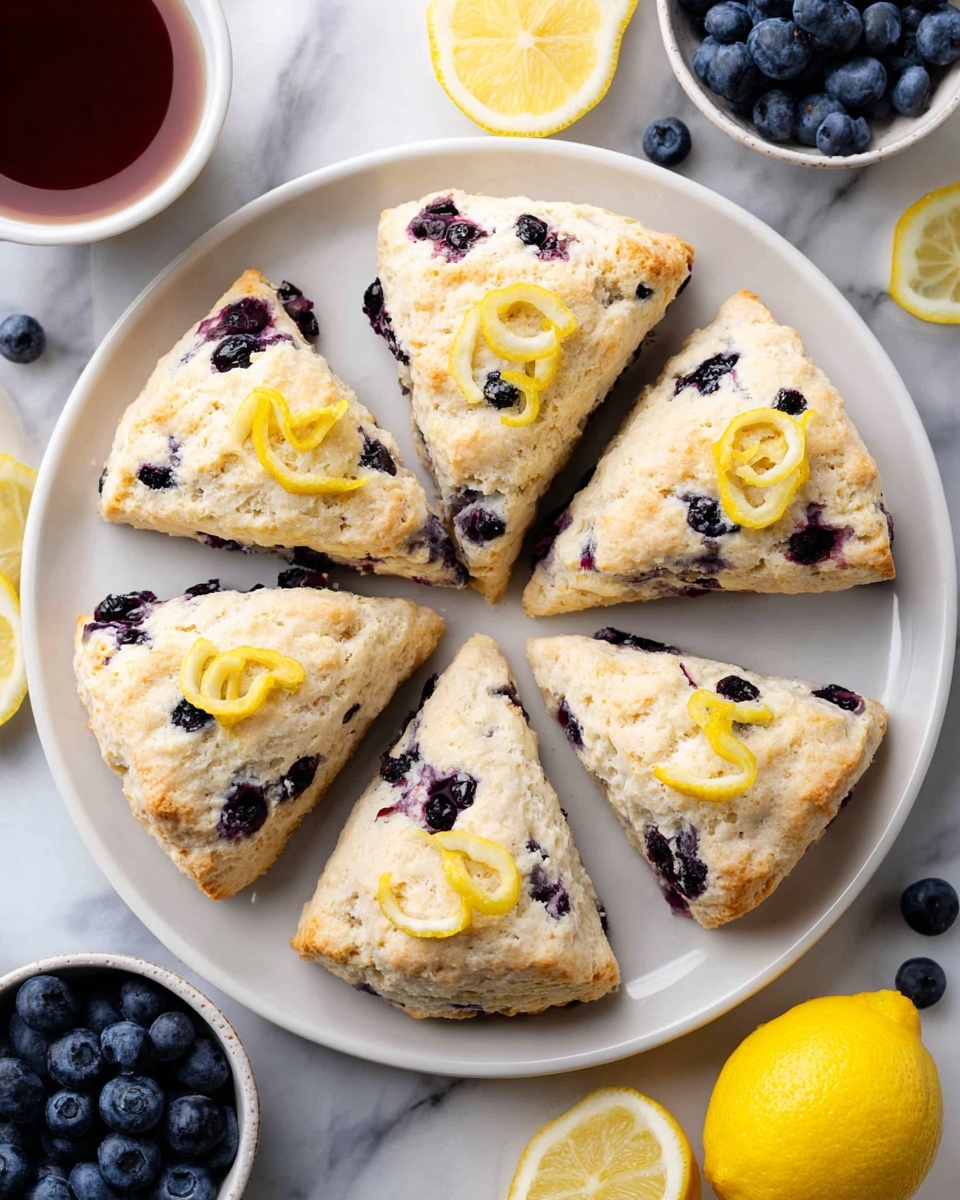 The Best Sourdough Discard Blueberry Scones Recipe - Recipe Image