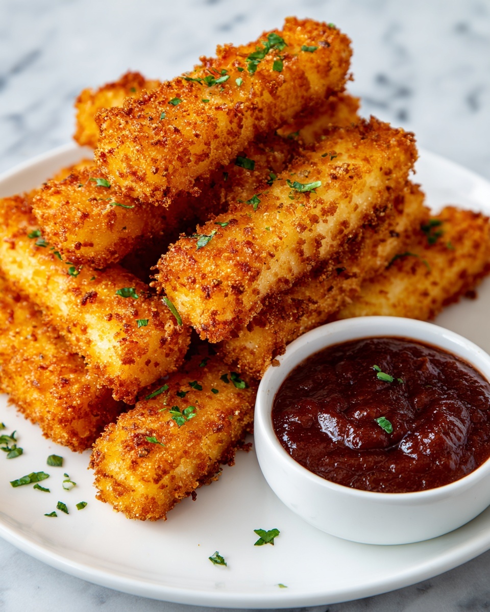 Homemade Cheesy Pizza Sticks Recipe - Recipe Image