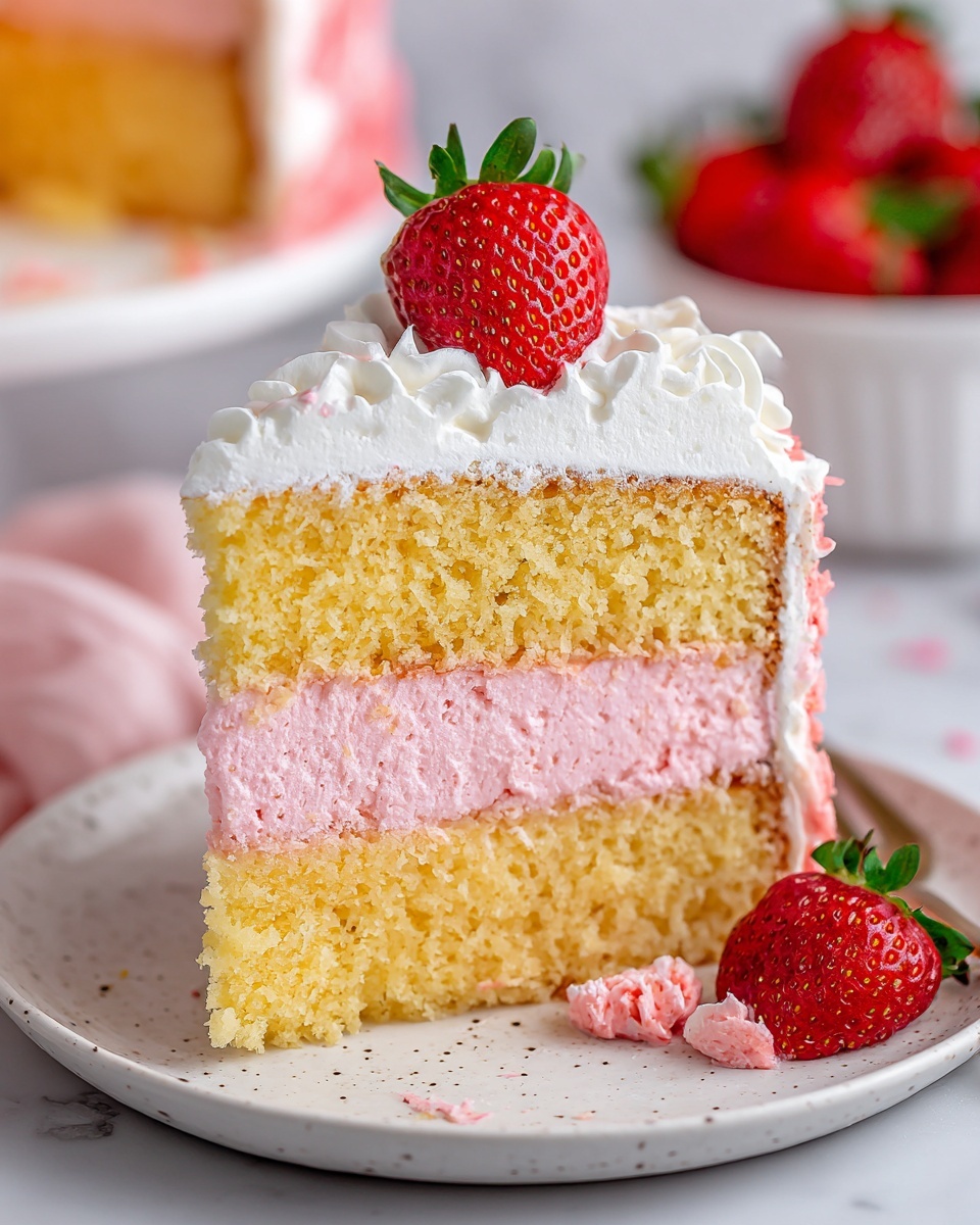 Strawberry Shortcake Swiss Roll Recipe - Recipe Image