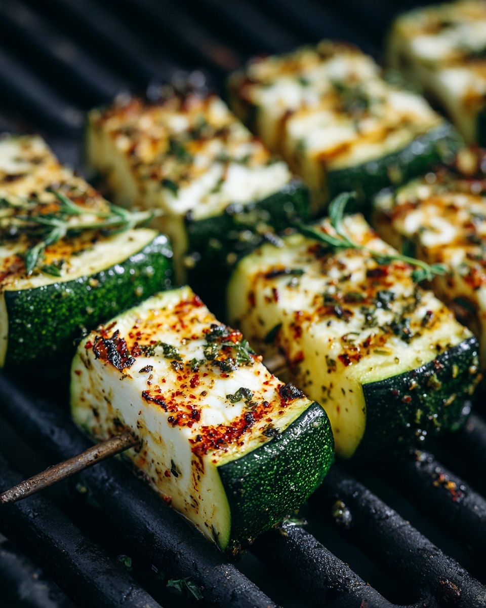 Garlic Butter Zucchini Skewers Recipe - Recipe Image
