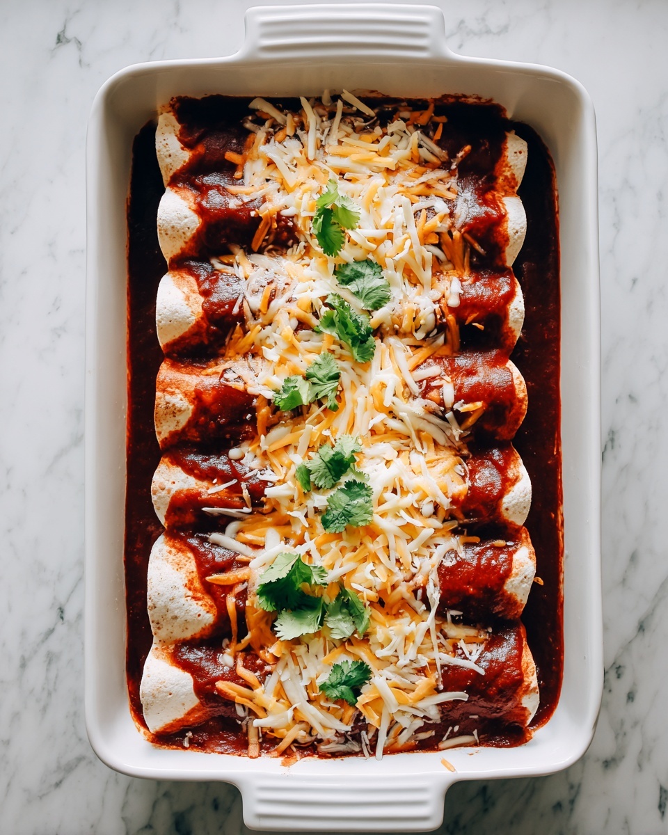 Chicken Enchiladas with Homemade Red Enchilada Sauce Recipe - Recipe Image