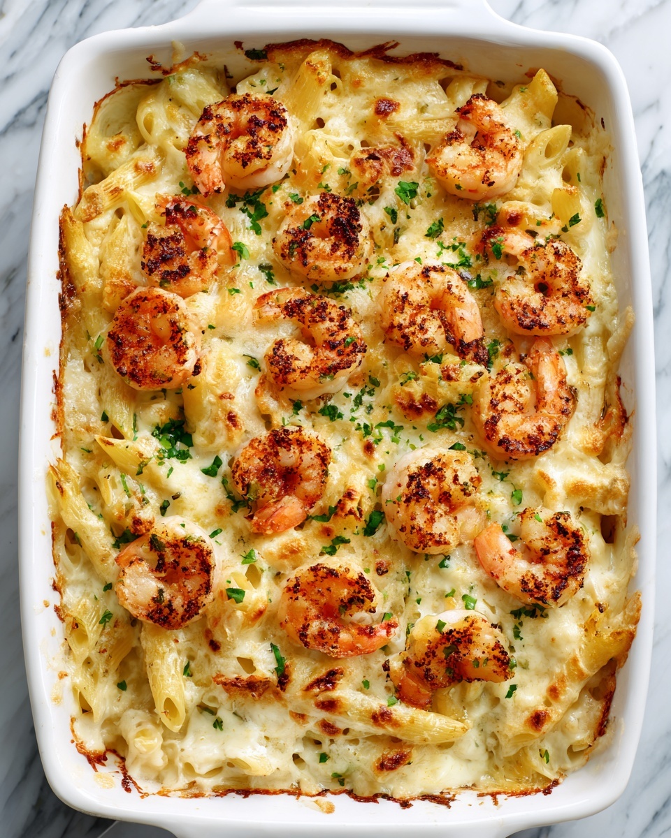 Shrimp Scampi Pasta Bake Recipe - Recipe Image