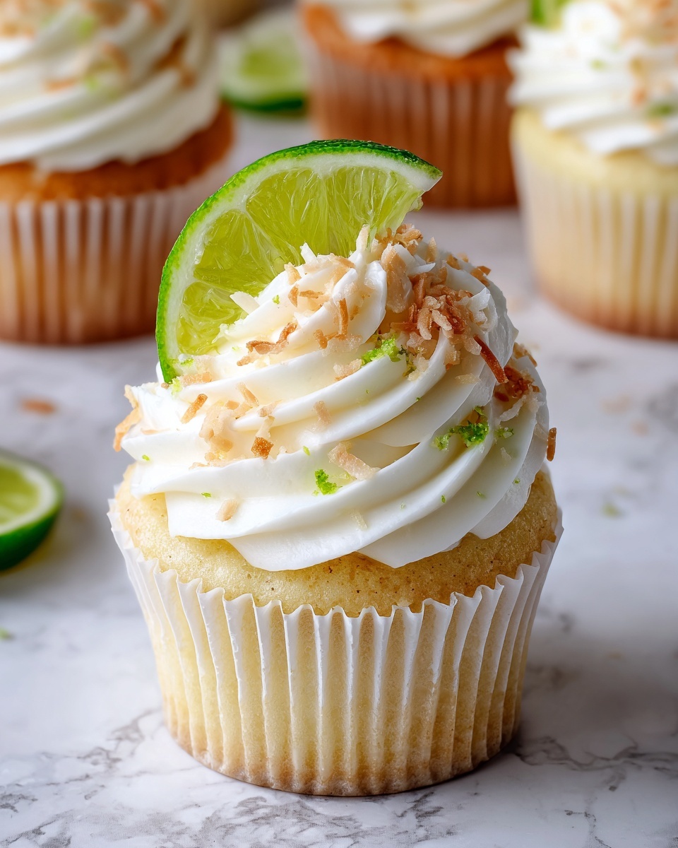 Coconut Lime Cupcakes Recipe - Recipe Image