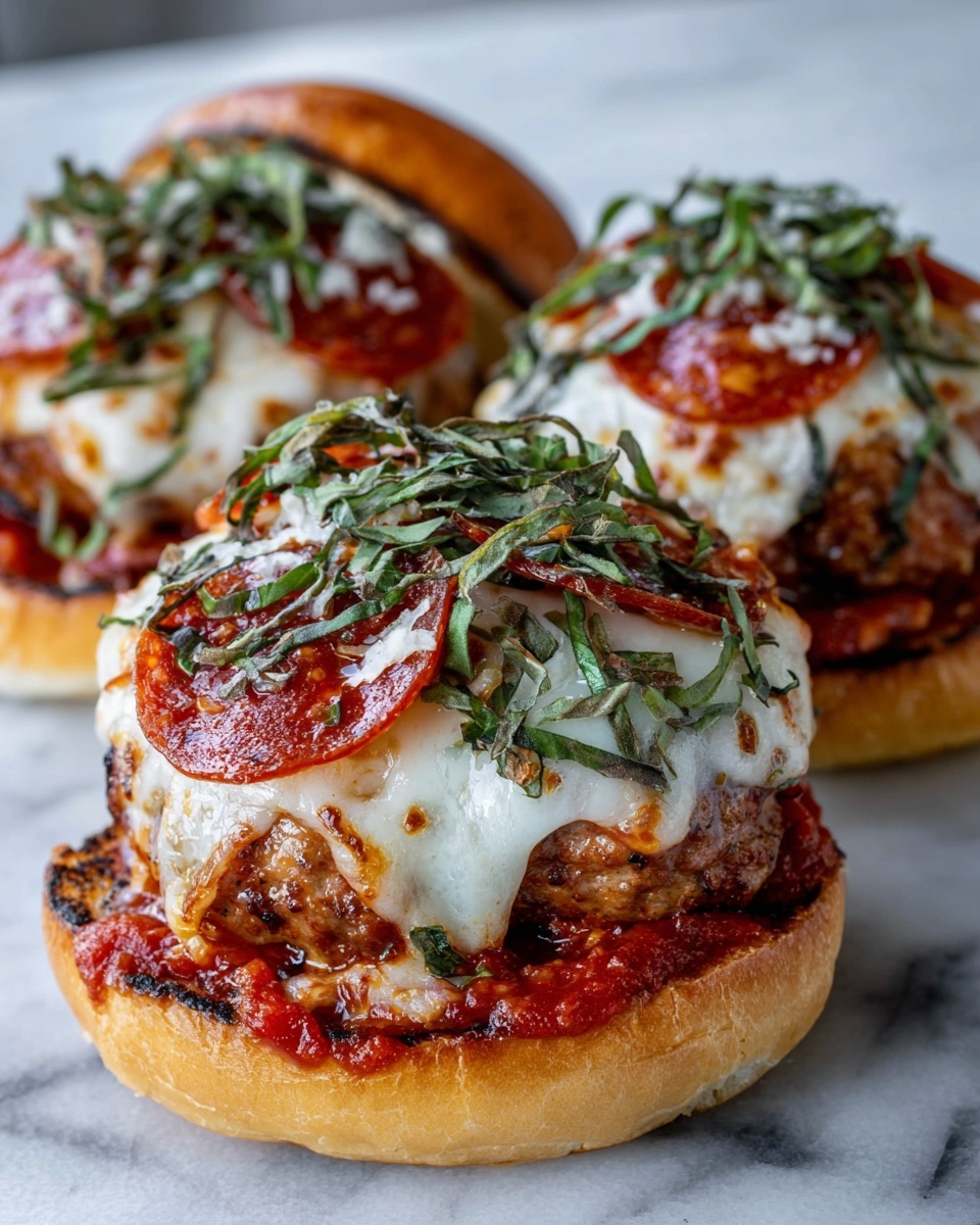 Pizza Burgers Recipe - Recipe Image