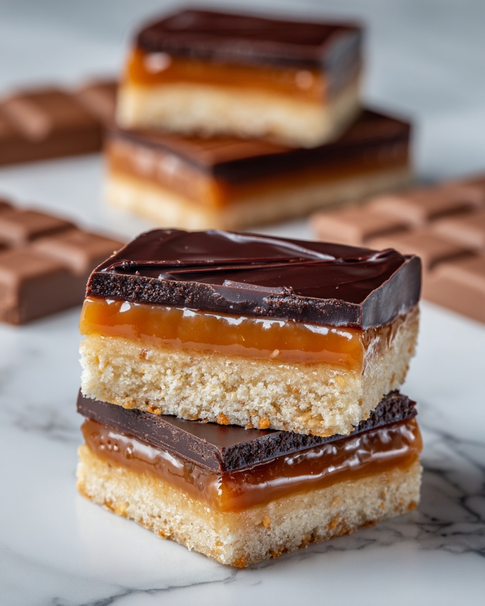 Caramel Biscuit Bars Recipe - Recipe Image