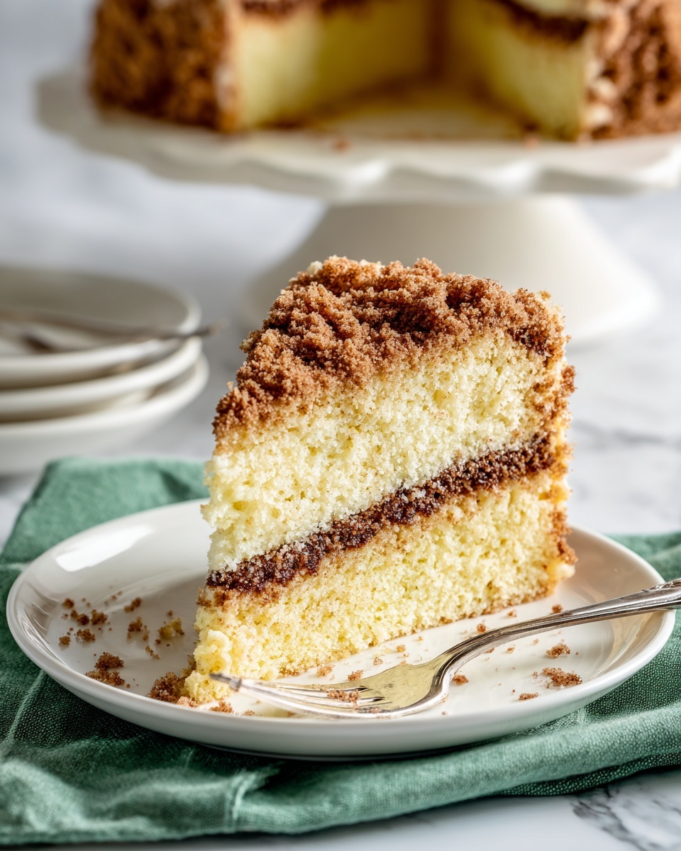 Coffee Cake with Cinnamon Swirl and Crumble Topping Recipe - Recipe Image
