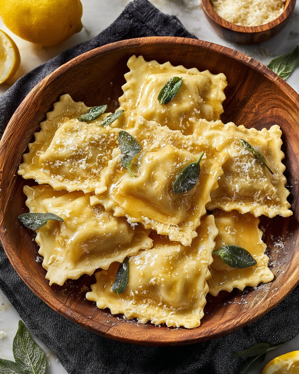 Vegan Lemon Ricotta Ravioli Recipe - Recipe Image