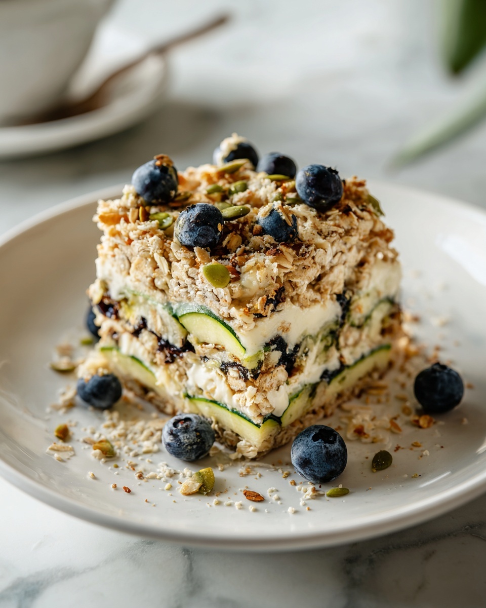 Zucchini Blueberry Baked Oatmeal Recipe - Recipe Image