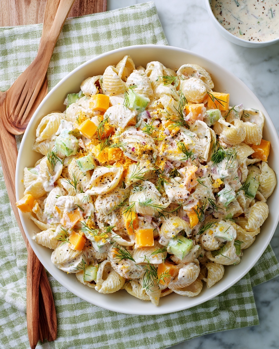 Dill Pickle Pasta Salad Recipe - Recipe Image