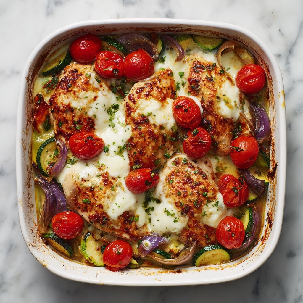 Mediterranean Chicken Zucchini Bake Recipe - Recipe Image