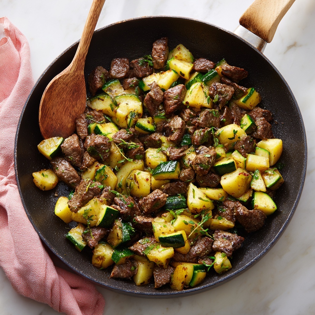 Beef Zucchini Skillet Recipe - Recipe Image