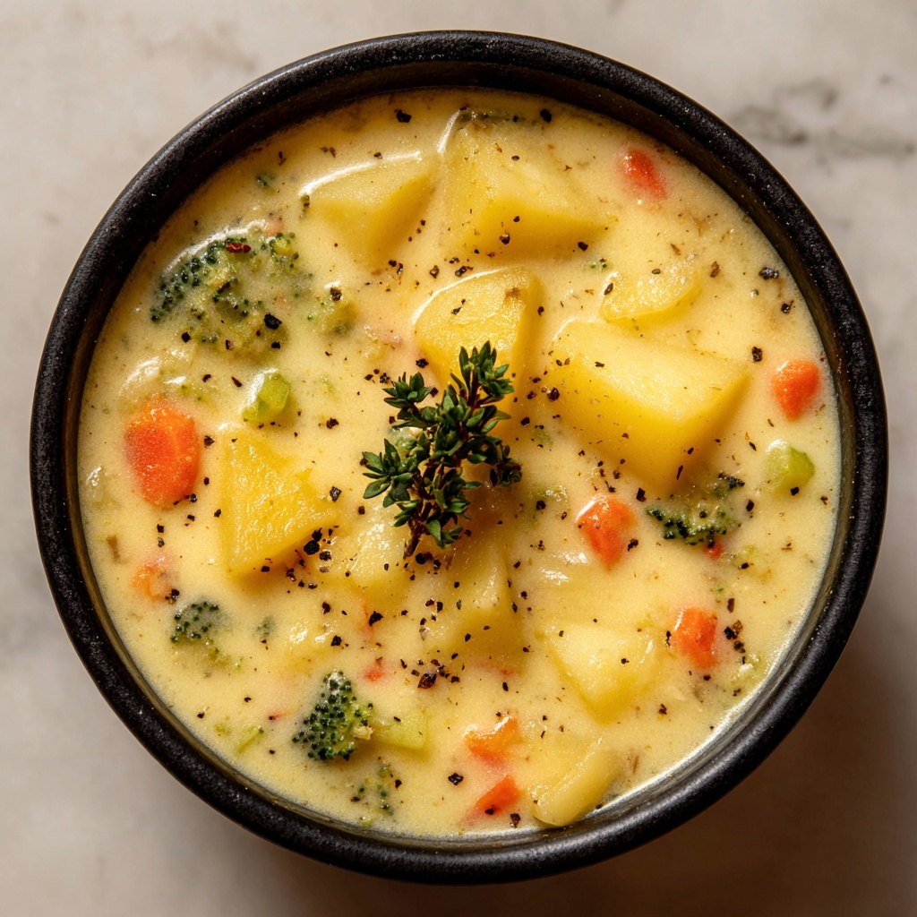 Broccoli Potato Cheese Soup Recipe - Recipe Image