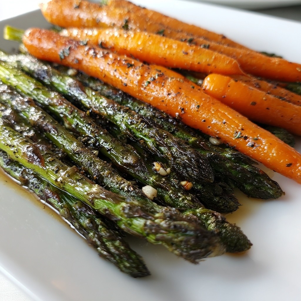 Roasted Asparagus and Carrots Recipe - Recipe Image