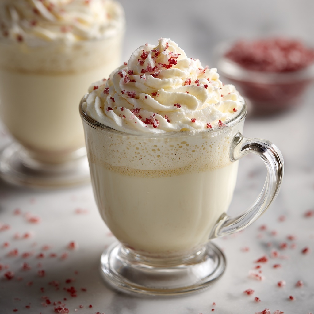 Peppermint White Hot Chocolate Recipe - Recipe Image