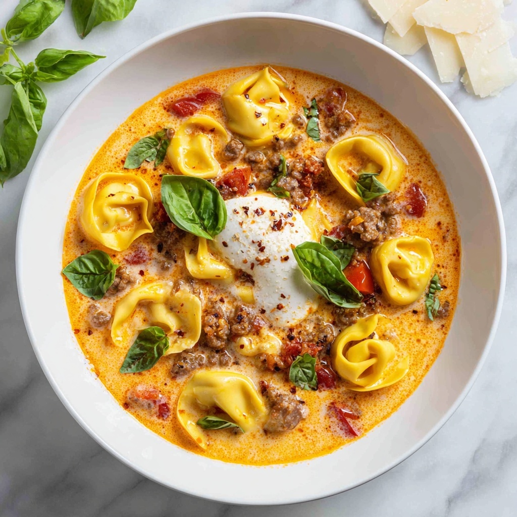 Creamy Sausage Tortellini Soup Recipe - Recipe Image