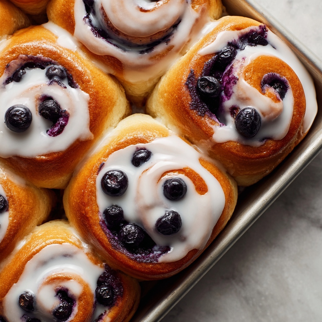 Blueberry Cheesecake Swirl Rolls Recipe - Recipe Image
