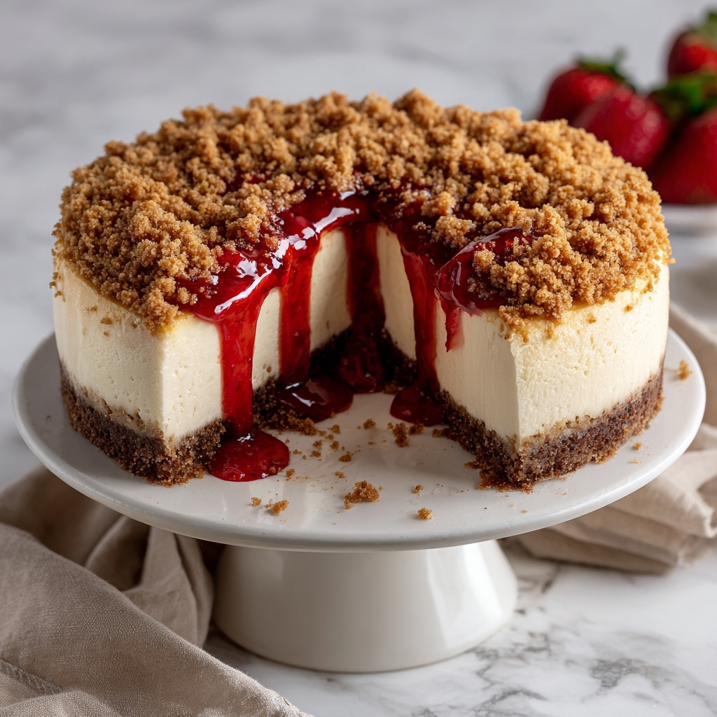 Gluten-Free Vegan Strawberry Cheesecake Recipe - Recipe Image