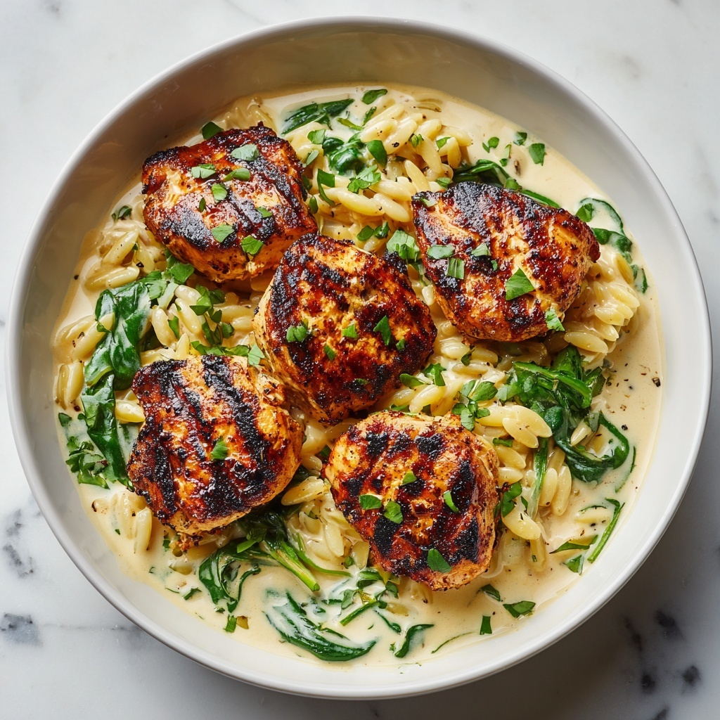 Boursin Orzo with Chicken Recipe - Recipe Image