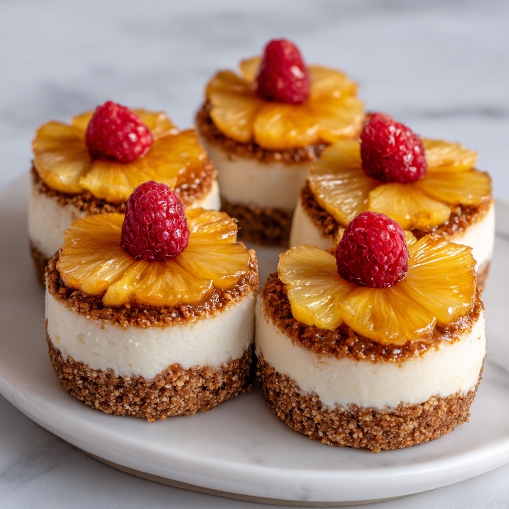 Mini Pineapple Upside-Down Cheesecakes Recipe - Recipe Image