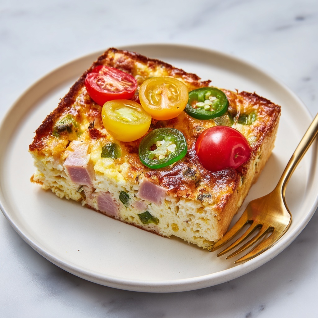 Easy Denver Omelet Hash Brown Casserole Recipe - Recipe Image