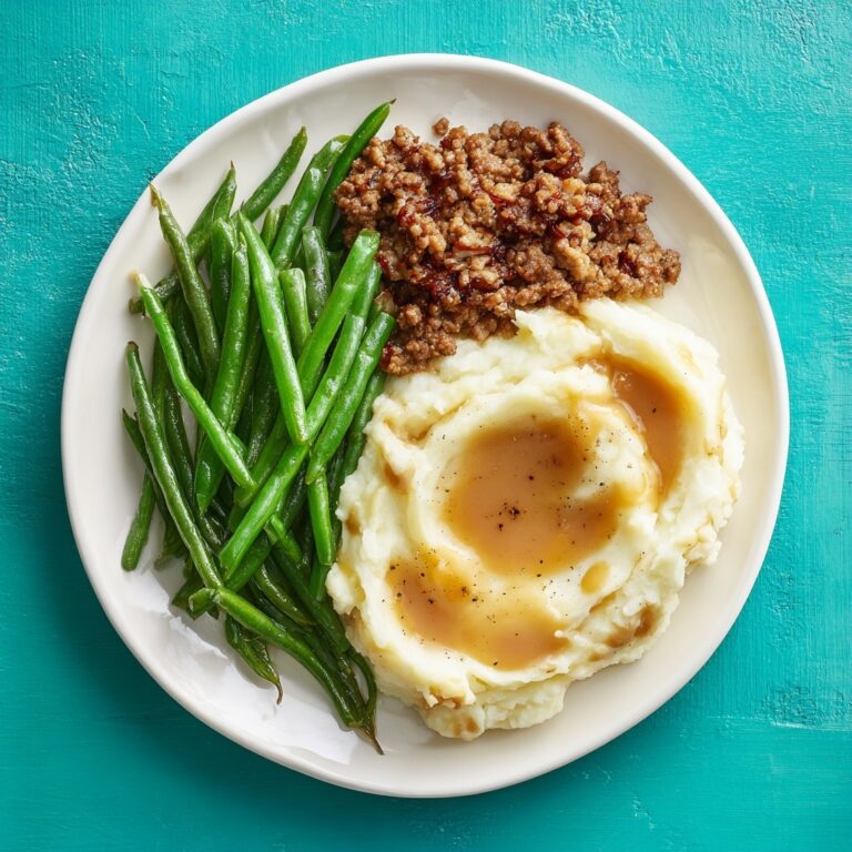 Garlic Butter Steak Bites with Mashed Potatoes and Green Beans Recipe