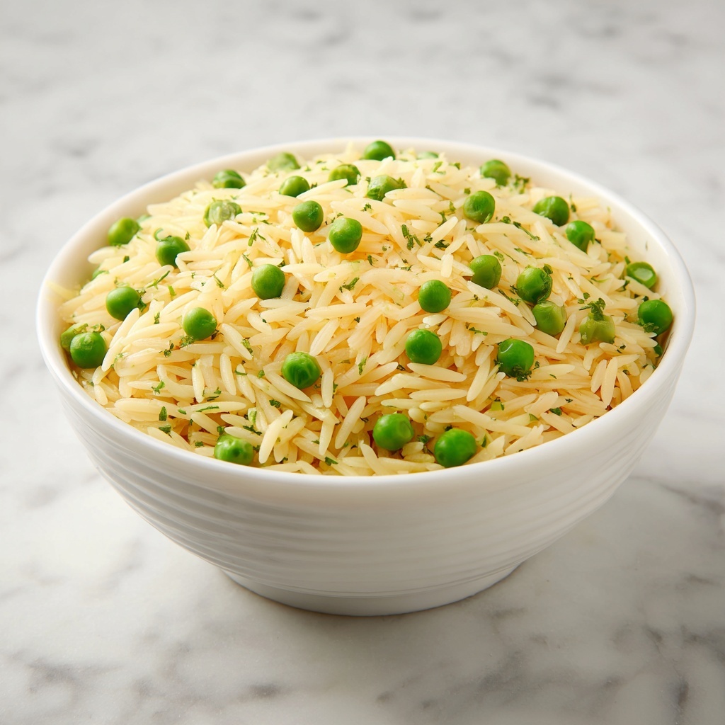 Creamy Parmesan Orzo with Peas Recipe - Recipe Image
