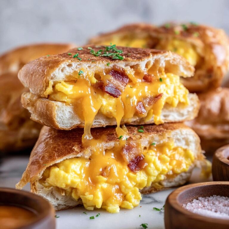 Stuffed Breakfast Pretzel Rolls Recipe