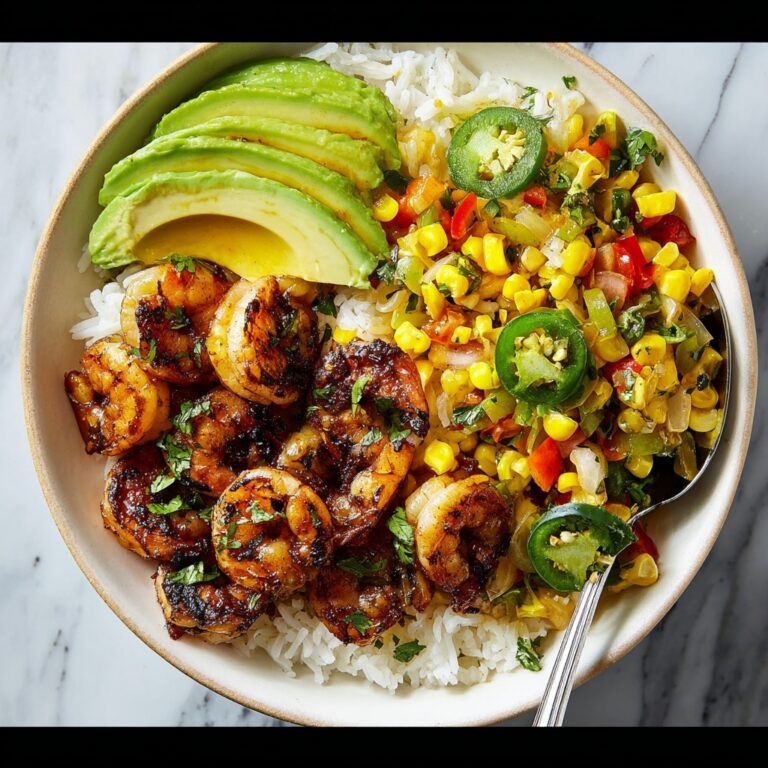 Chipotle Shrimp Avocado and Mango Rice Bowls Recipe