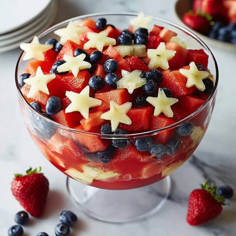 4th of July Patriotic Fruit Salad Recipe