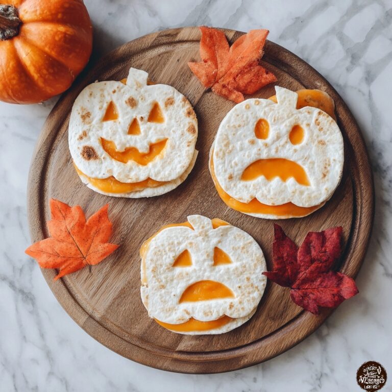 Jack-O’-Lantern Cheese Quesadillas Recipe