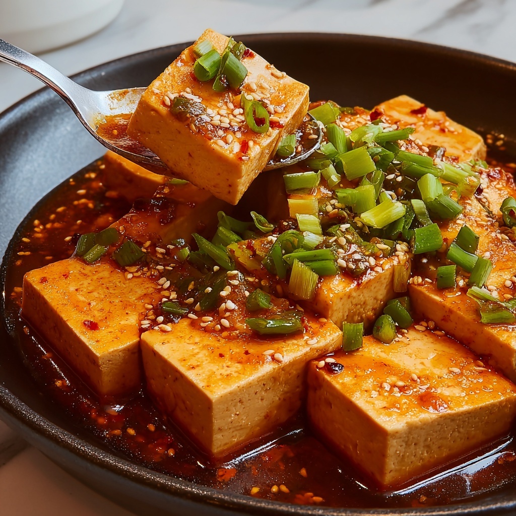 Korean Braised Tofu Recipe - Recipe Image